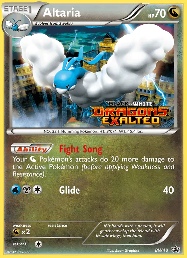 Carta Altaria BW48 de BW Black Star Promos