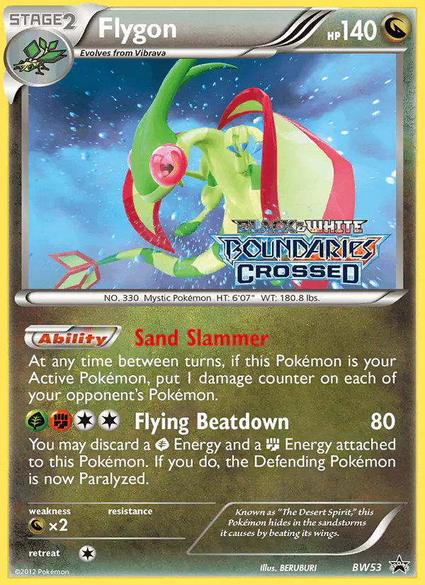 Carta Flygon BW53 de BW Black Star Promos