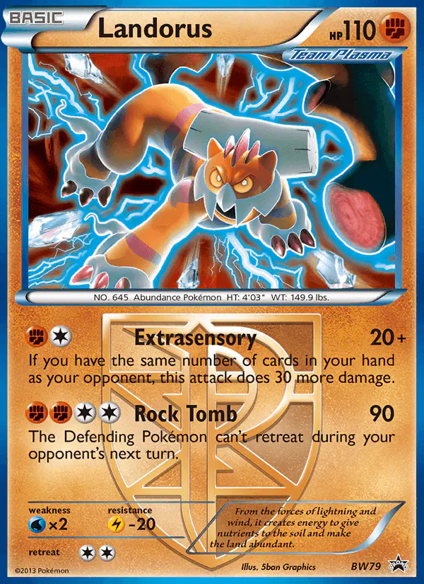 Carta Landorus BW79 de BW Black Star Promos
