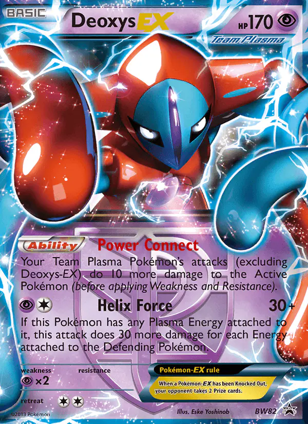 Carta Deoxys-EX BW82 de BW Black Star Promos