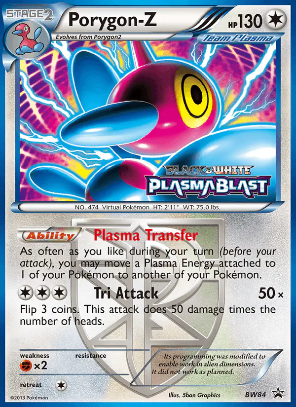 Carta Porygon-Z BW84 de BW Black Star Promos