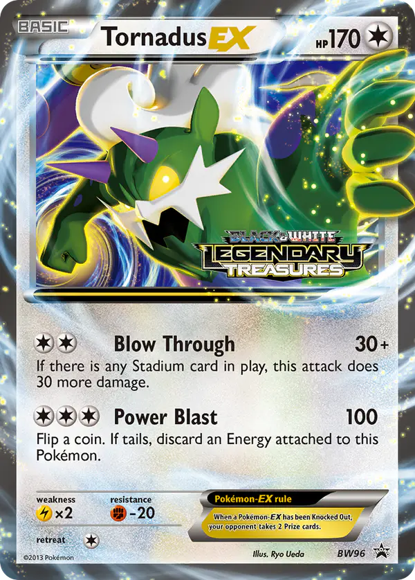 Carta Tornadus-EX BW96 de BW Black Star Promos