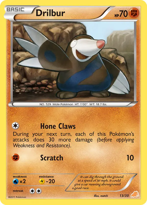 Carta Drilbur 13/30 de BW trainer Kit (Excadrill)
