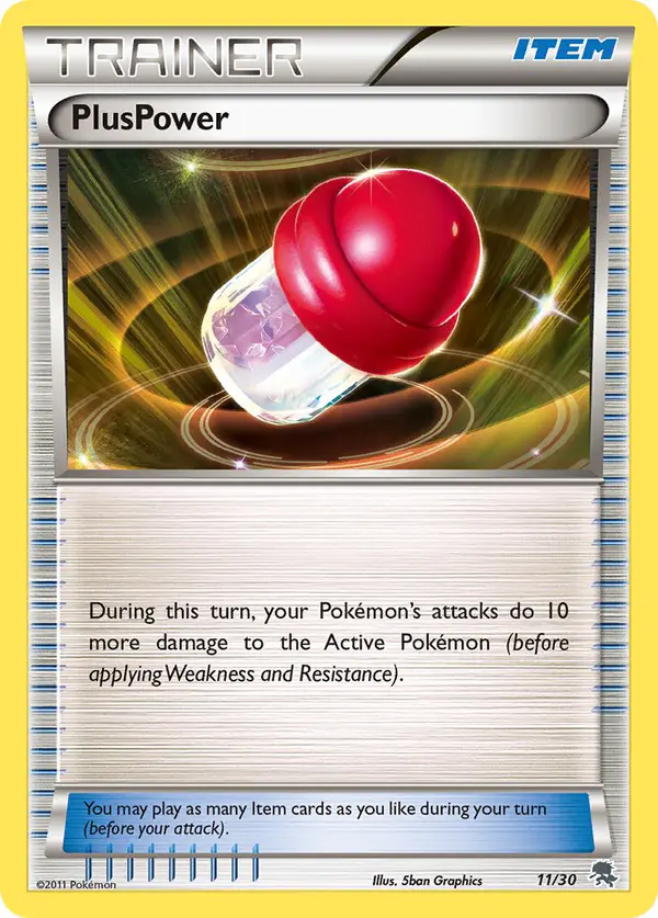 Carta PlusPower 11/30 de BW trainer Kit (Zoroark)
