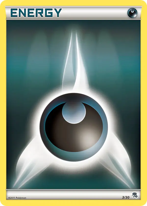 Carta Darkness Energy 3/30 de BW trainer Kit (Zoroark)