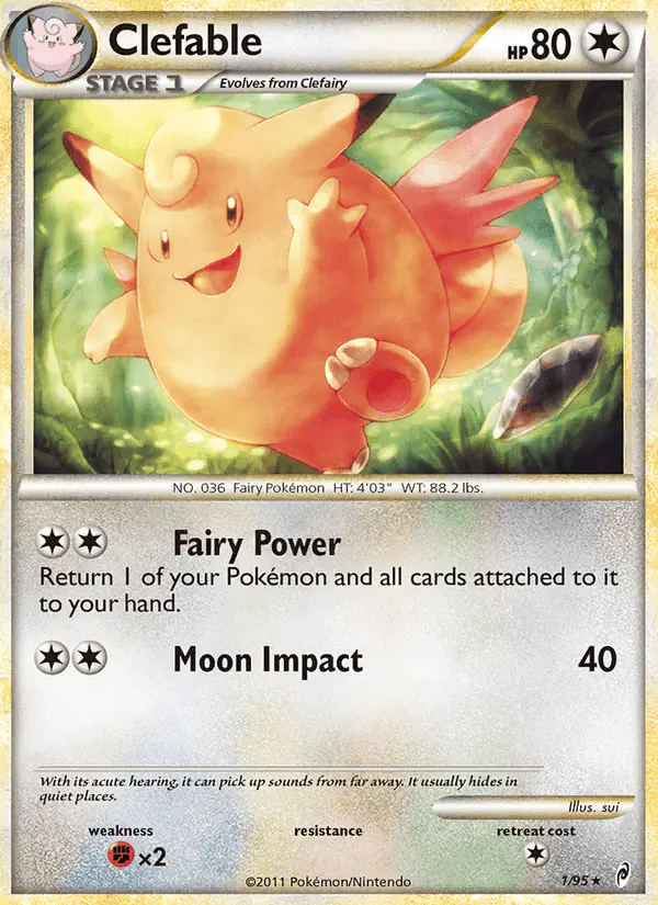 Carta Clefable 1/95 de Call of Legends