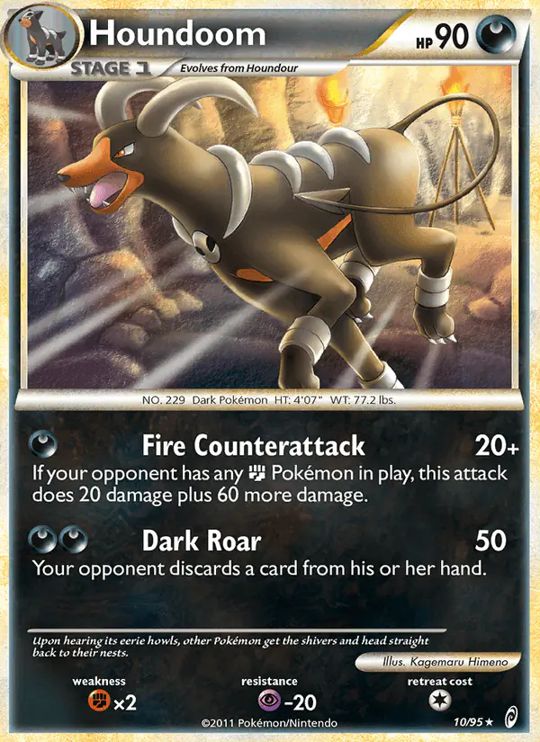 Carta Houndoom 10/95 de Call of Legends