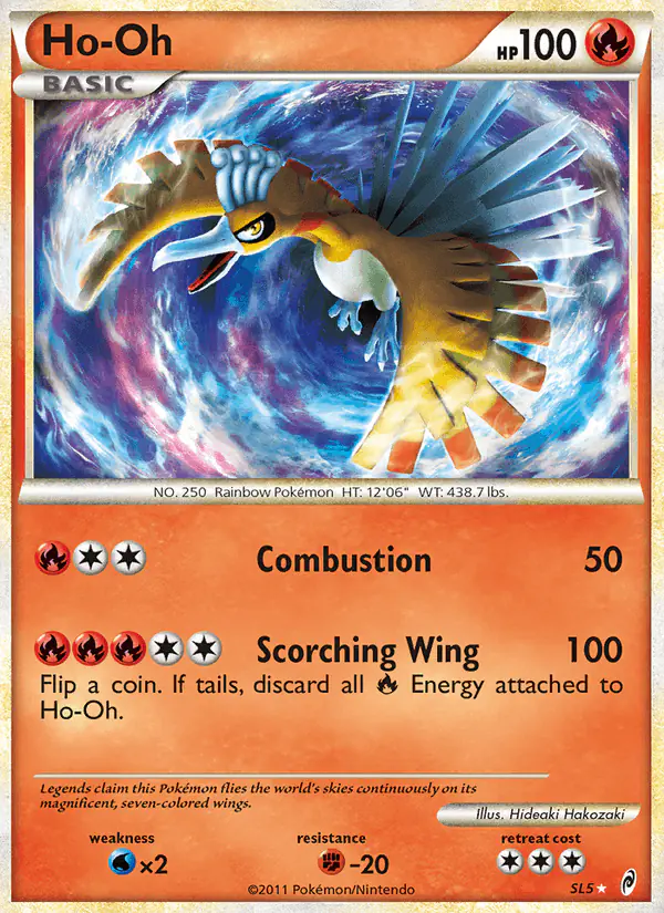 Carta Ho-Oh SL5 de Call of Legends