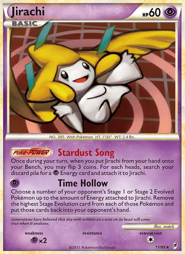 Carta Jirachi 11/95 de Call of Legends