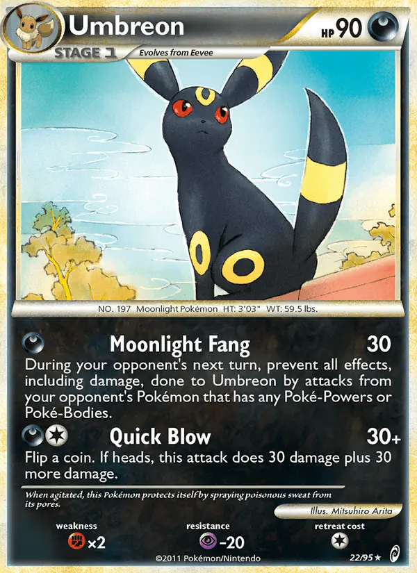 Carta Umbreon 22/95 de Call of Legends
