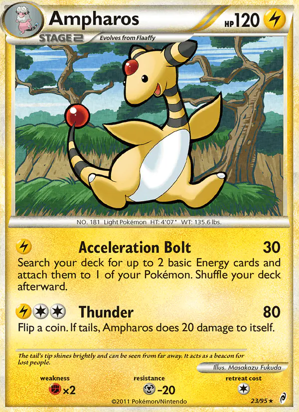 Carta Ampharos 23/95 de Call of Legends