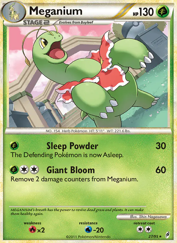 Carta Meganium 27/95 de Call of Legends