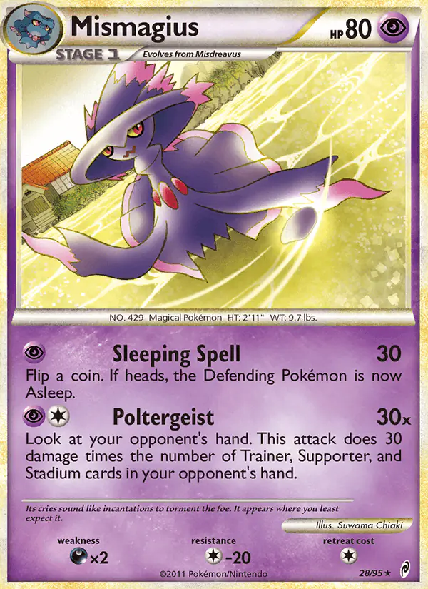 Carta Mismagius 28/95 de Call of Legends