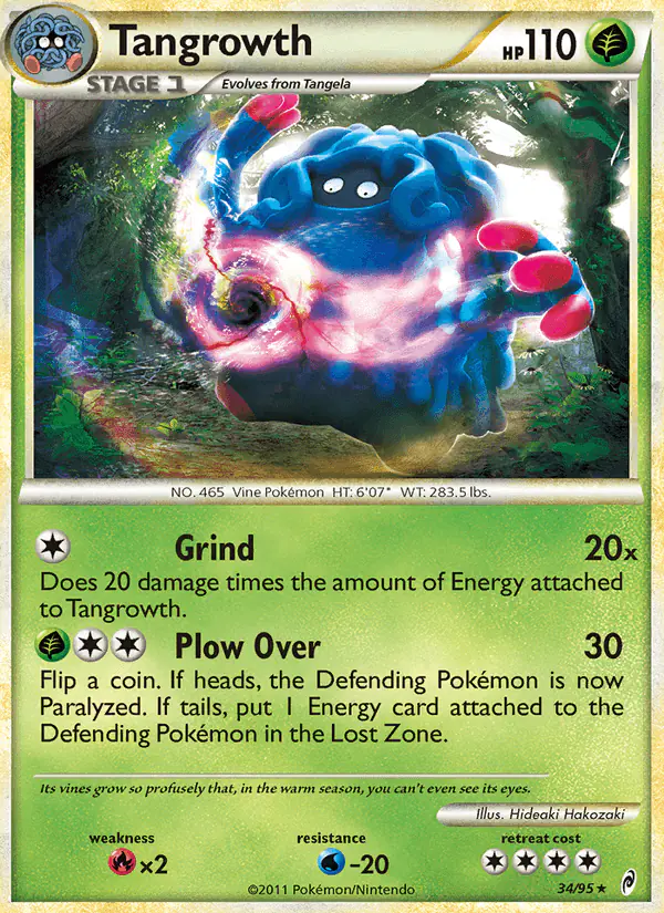 Carta Tangrowth 34/95 de Call of Legends