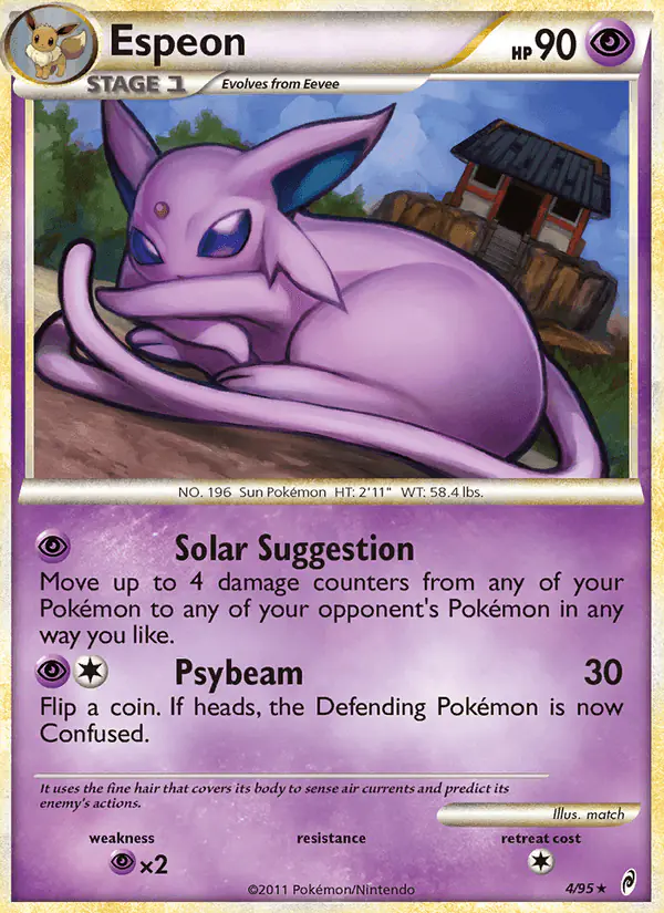 Carta Espeon 4/95 de Call of Legends