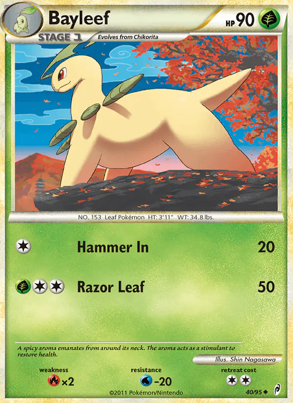 Carta Bayleef 40/95 de Call of Legends