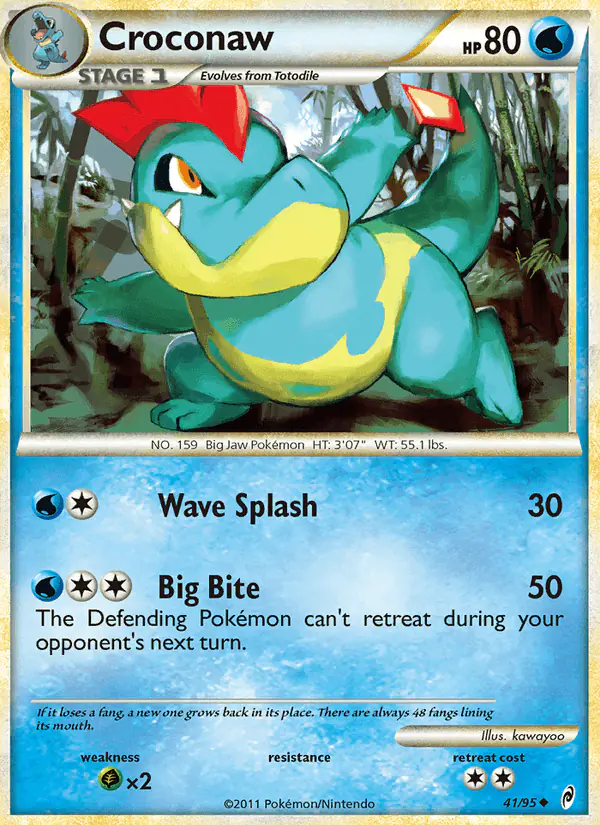 Carta Croconaw 41/95 de Call of Legends