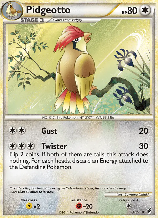 Carta Pidgeotto 48/95 de Call of Legends