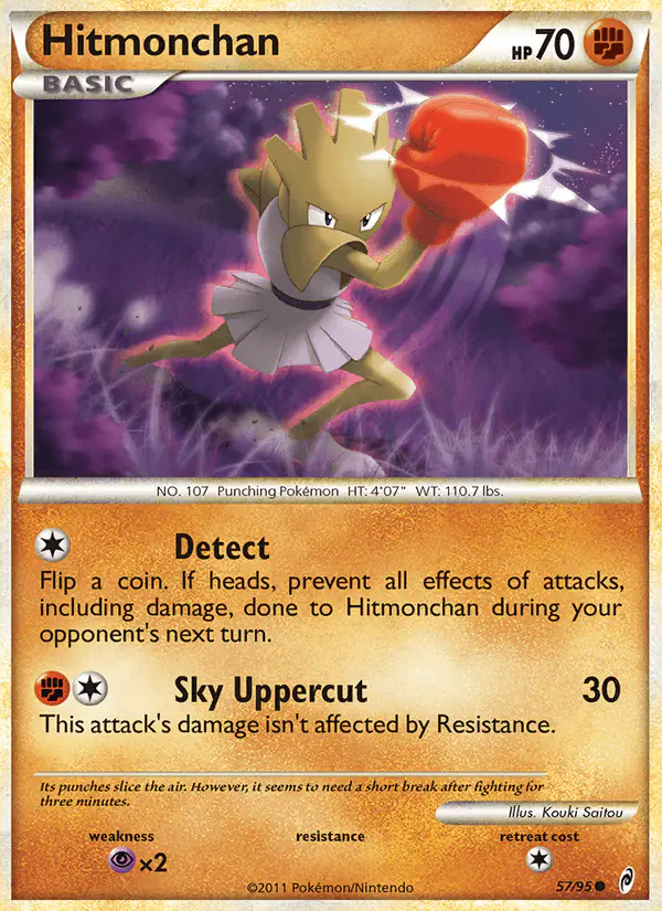 Carta Hitmonchan 57/95 de Call of Legends