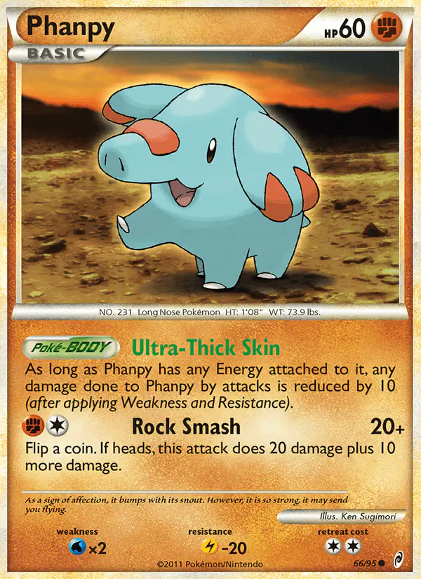 Carta Phanpy 66/95 de Call of Legends