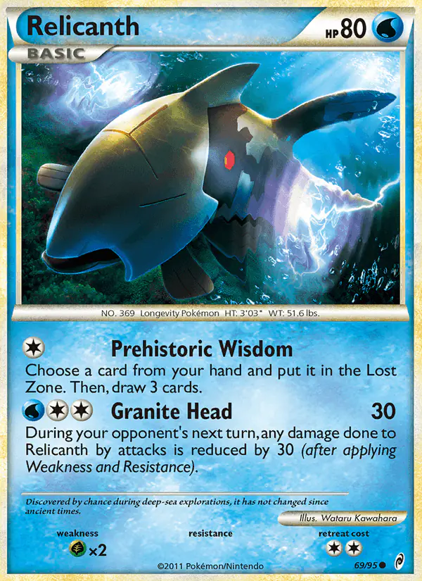 Carta Relicanth 69/95 de Call of Legends