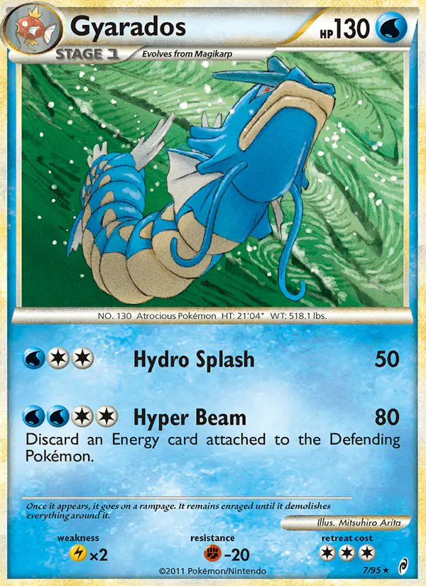 Carta Gyarados 7/95 de Call of Legends