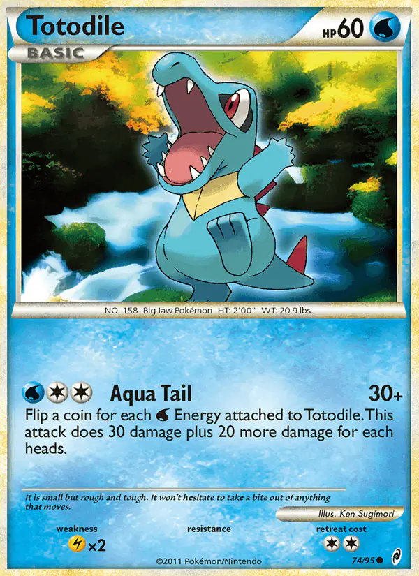 Carta Totodile 74/95 de Call of Legends