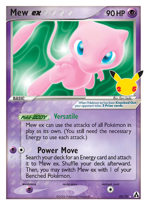 Carta Mew ex CC013 de Celebrations Classic Collection