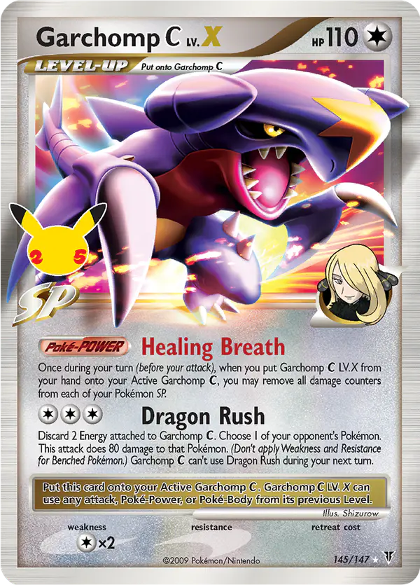 Carta Garchomp C LV.X CC018 de Celebrations Classic Collection