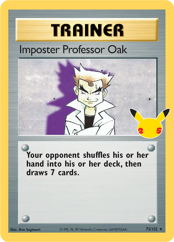 Carta Imposter Professor Oak CC004 de Celebrations Classic Collection