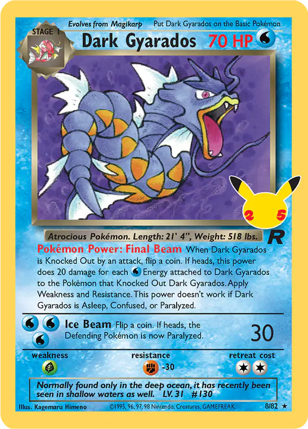 Carta Dark Gyarados CC005 de Celebrations Classic Collection