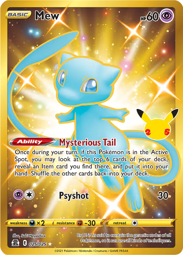 Carta Mew 025/025 de Celebrations