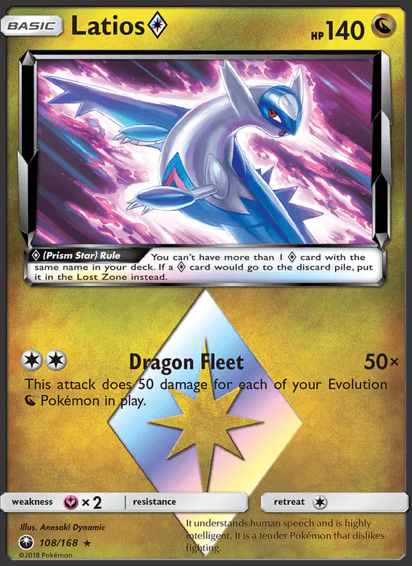 Carta Latios ◇ 108/168 de Celestial Storm