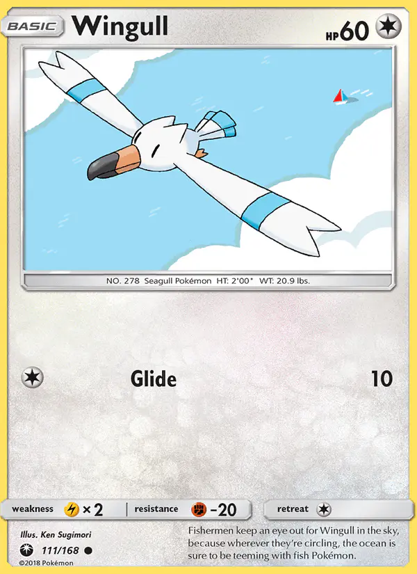 Carta Wingull 111/168 de Celestial Storm