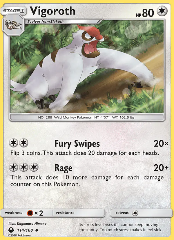 Carta Vigoroth 114/168 de Celestial Storm