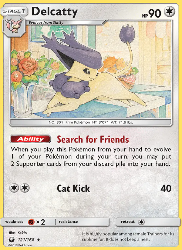 Carta Delcatty 121/168 de Celestial Storm