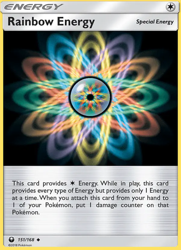 Carta Rainbow Energy 151/168 de Celestial Storm