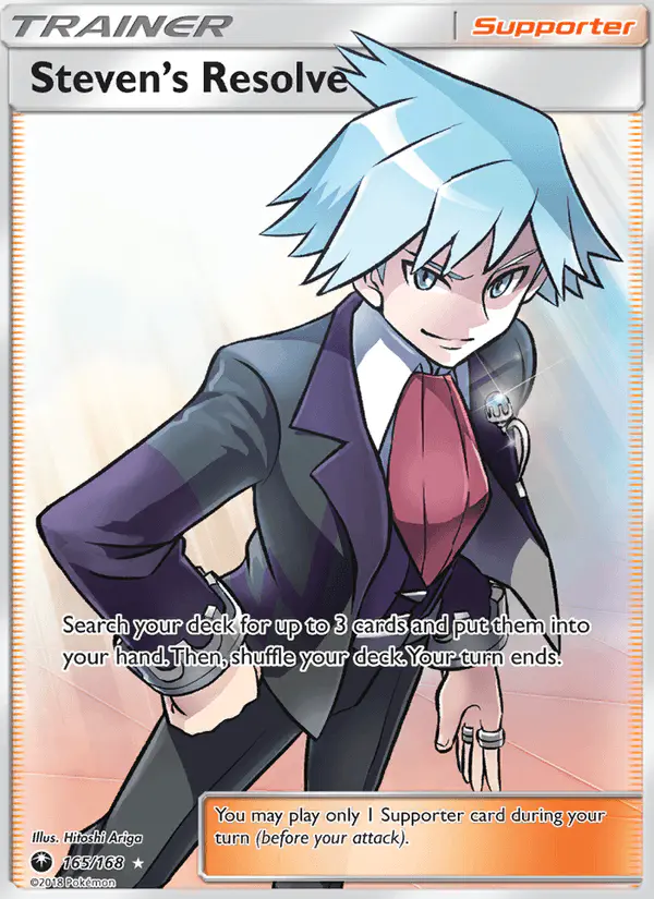 Carta Steven’s Resolve 165/168 de Celestial Storm