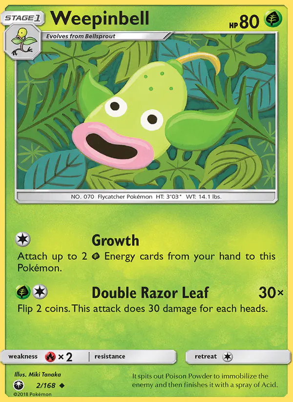 Carta Weepinbell 2/168 de Celestial Storm