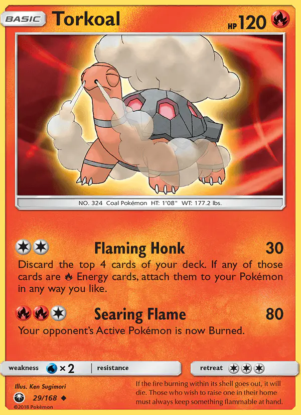 Carta Torkoal 29/168 de Celestial Storm