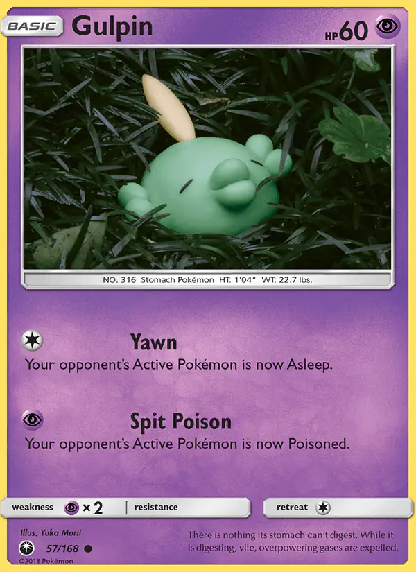 Carta Gulpin 57/168 de Celestial Storm