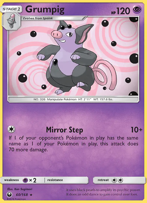 Carta Grumpig 60/168 de Celestial Storm