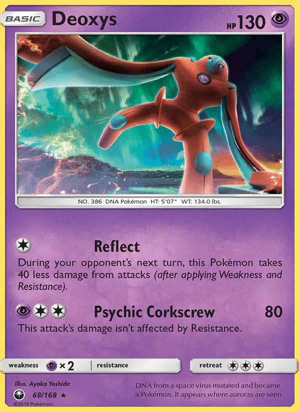 Carta Deoxys 68/168 de Celestial Storm