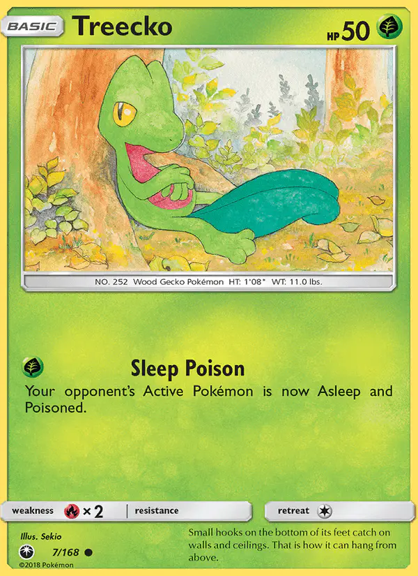 Carta Treecko 7/168 de Celestial Storm