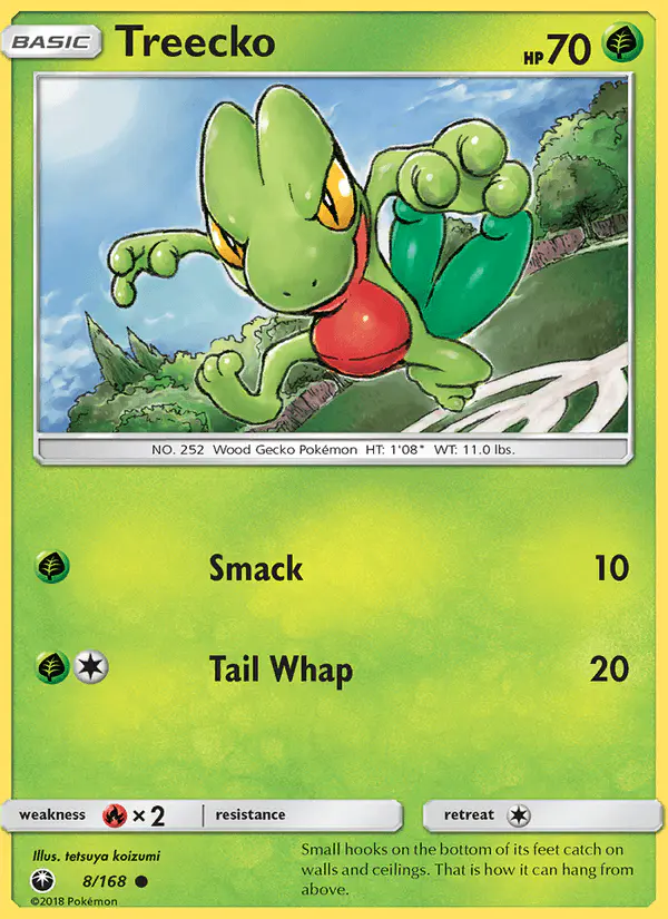 Carta Treecko 8/168 de Celestial Storm