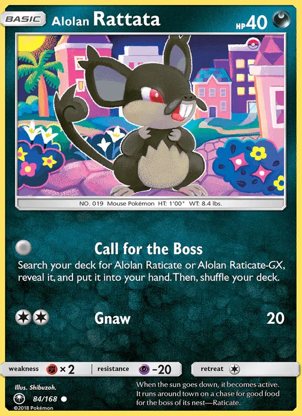Carta Alolan Rattata 84/168 de Celestial Storm