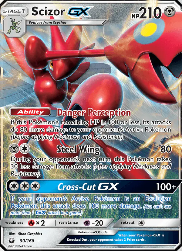 Carta Scizor GX 90/168 de Celestial Storm