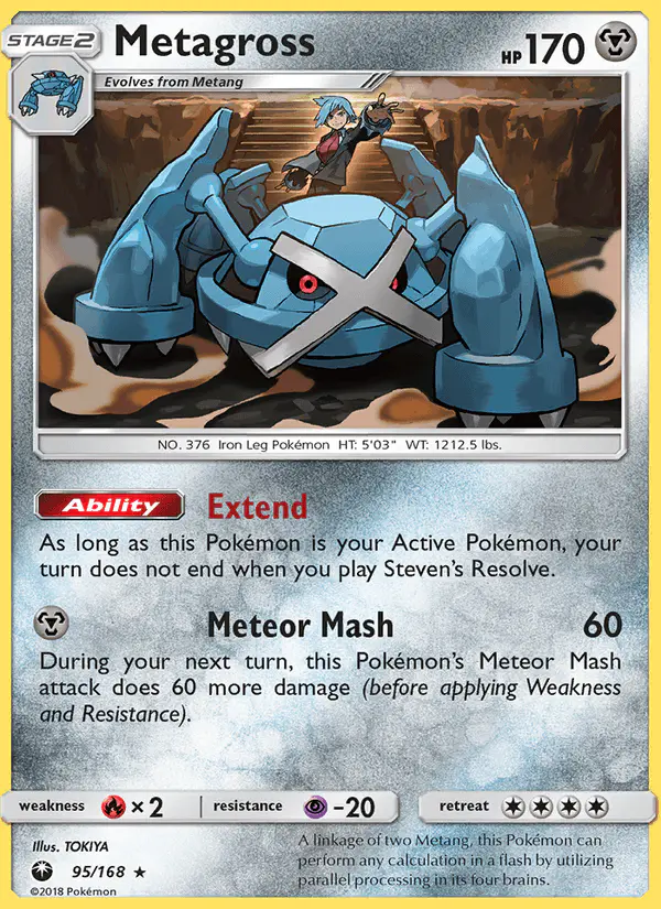 Carta Metagross 95/168 de Celestial Storm