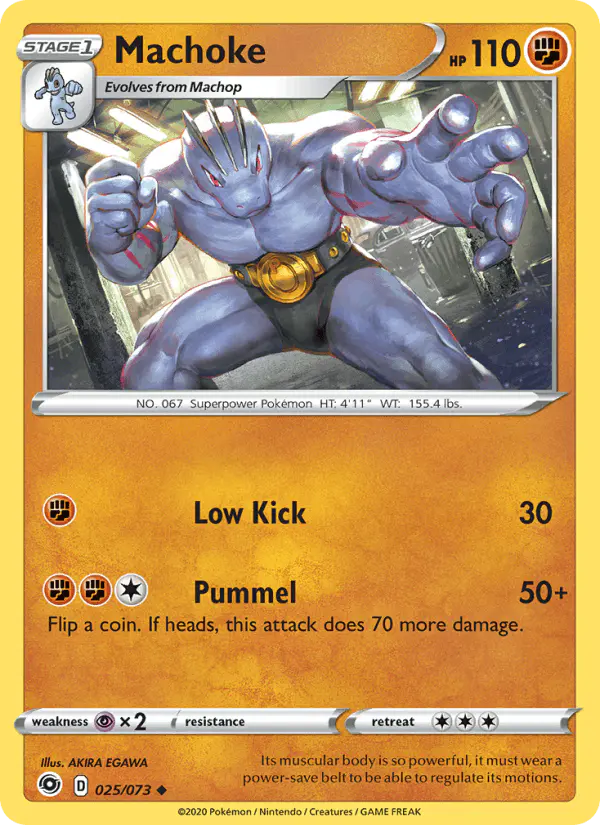 Carta Machoke 025/073 de Champion's Path