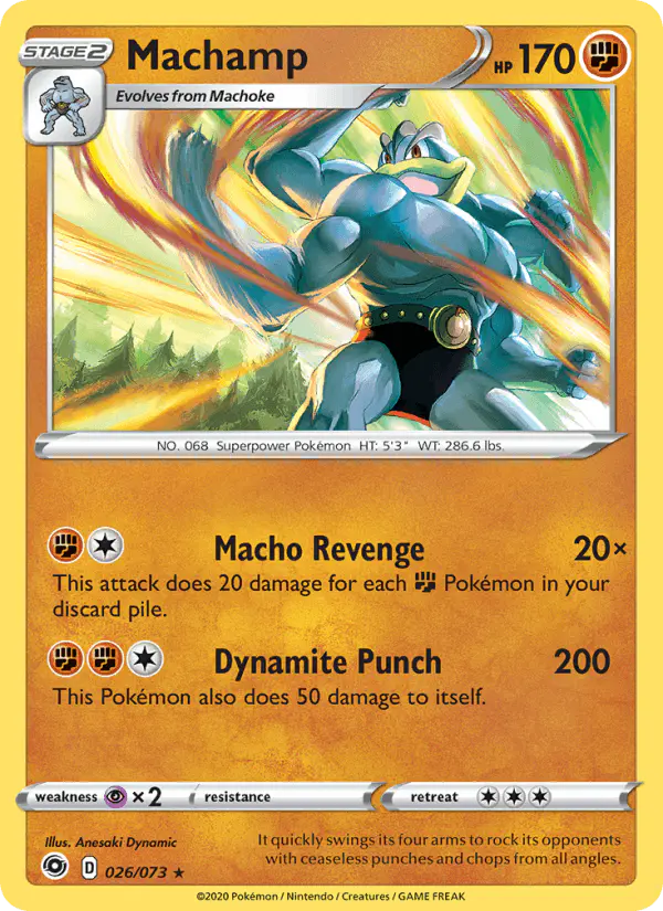 Carta Machamp 026/073 de Champion's Path